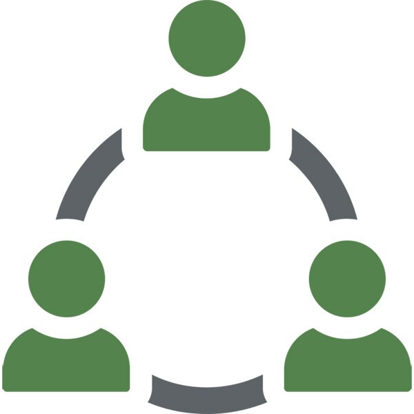 Ic&ocirc;ne de personnes dans un cycle