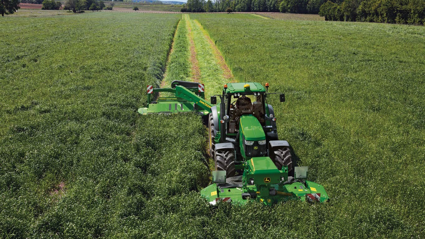 Relevage et prise de force avant John Deere