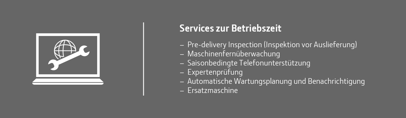 Services zur Betriebszeit