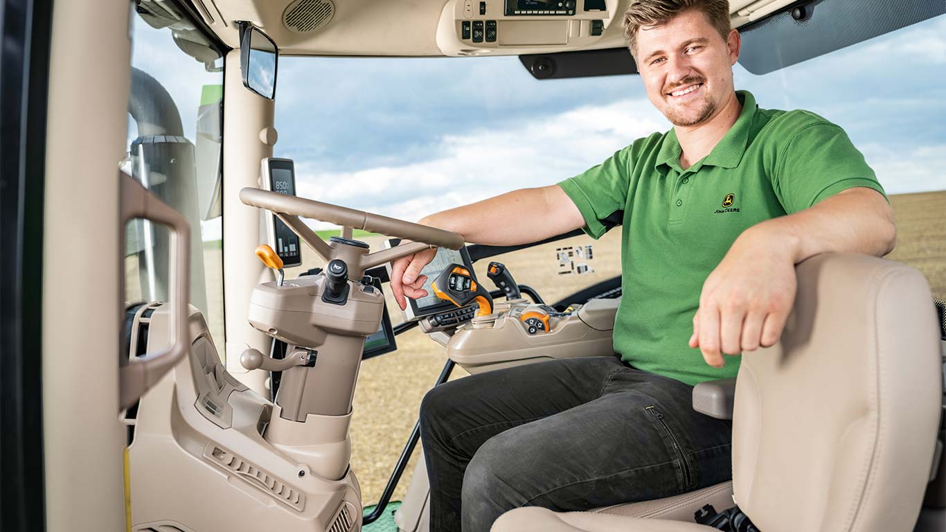 Einlagerung des Traktors