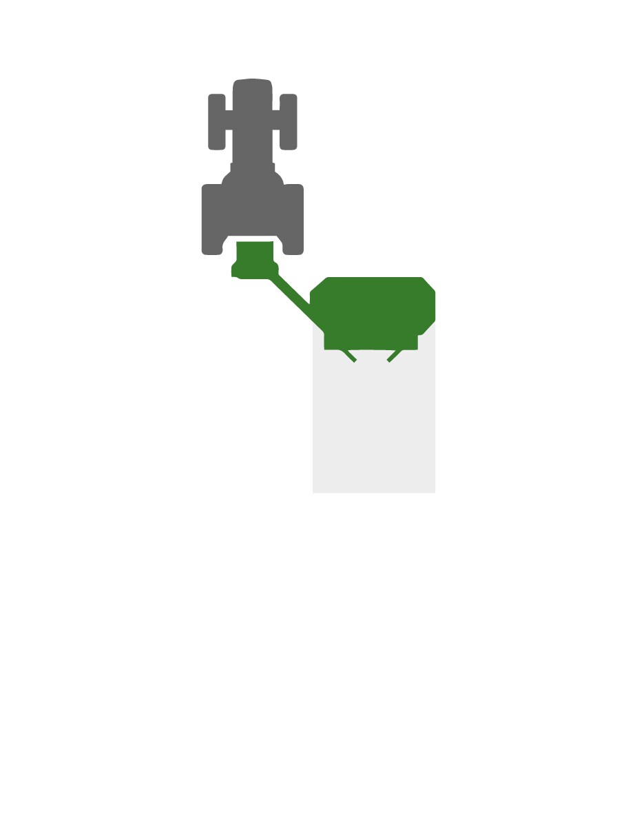 Modèle traîné à pivot latéral